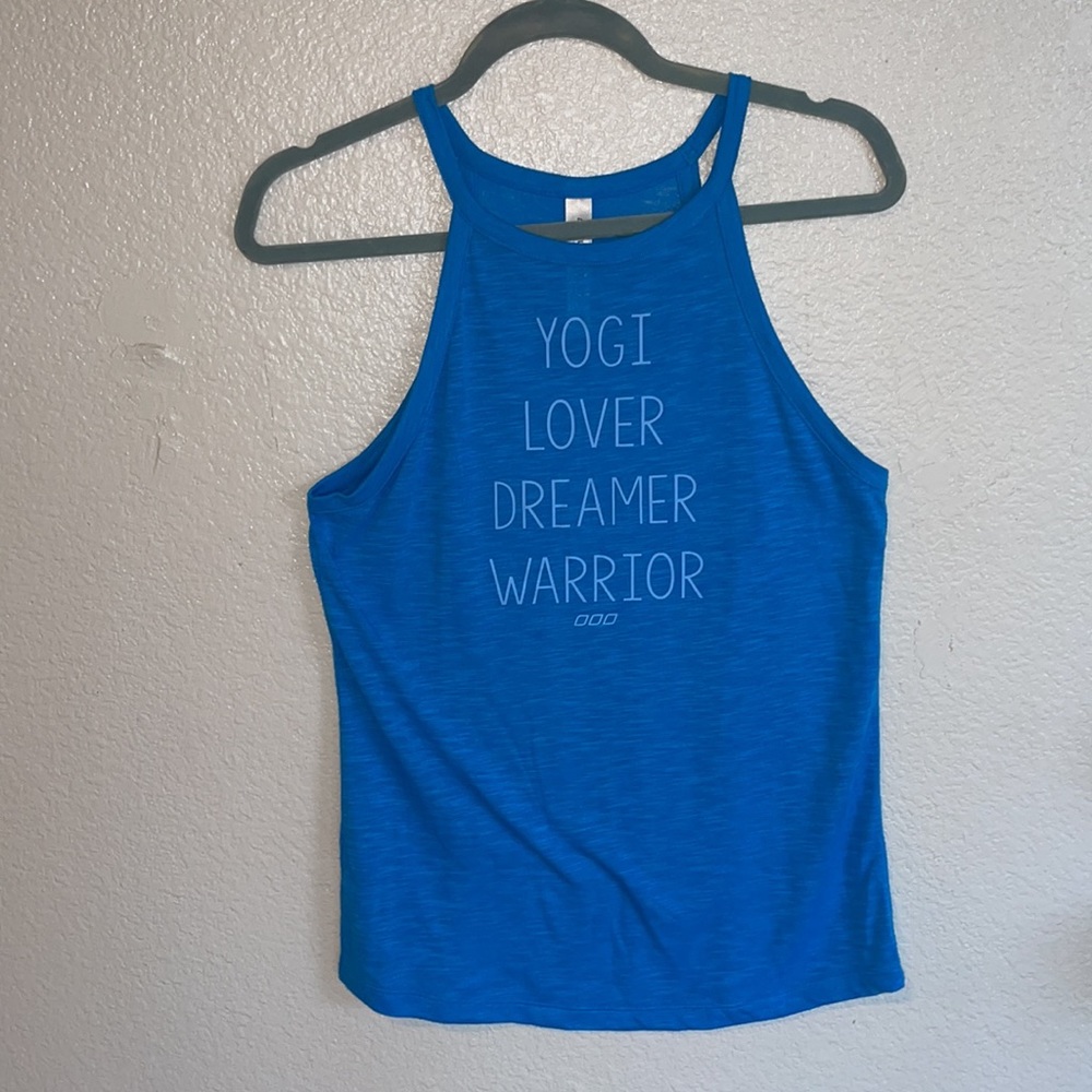Yogi lover dreamer Lorna Jane muscle tank cotton